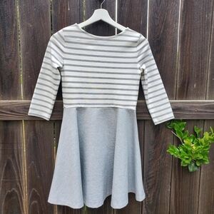 Ralph Lauren Gray Striped Kids Dress